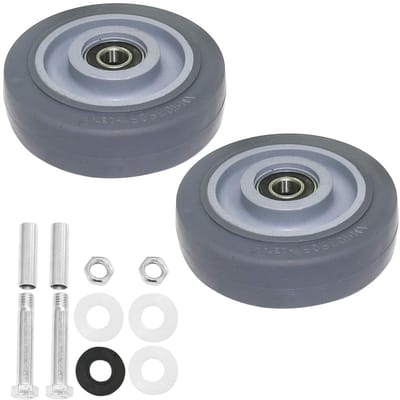 Zwenkwielen Set - Vervangende wielen - Platform karren verplaatsen - Zwaar belastbaar - 4 Inch - Grijs