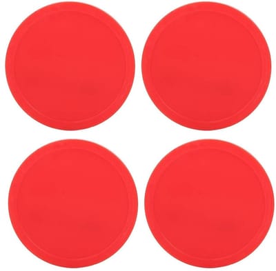 Dailygoods- Air Hockey Puck - 4-delige Set - Lichtgewicht Kunststof - Slijtvast en Duurzaam - Vervangende Pucks - Geschikt voor Thuisgebruik - Hockeypuck