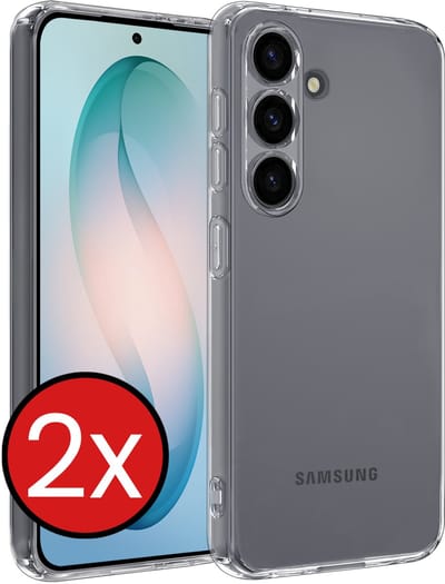Hoesje - 2 Stuks - Geschikt voor Samsung Galaxy S26 - Sterk & Shockproof - Telefoonhoes - Back Cover - Case Siliconen - Telefoon Hoes - Transparant