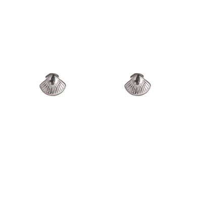 Go Dutch Label Oorknoppen Seashell Stud Zilverkleurig