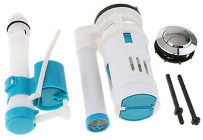 Dailygoods- Vulklep Hoogwaardige Kunststof - Dual Flush Knop - Toilet Reparatie Kit - Waterbesparend - Corrosiebestendig - Instelbare Spoelvolumes - Toiletset