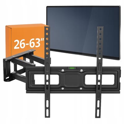 Draaibare TV-muurbeugel 26-63 inch | VESA tot 400 mm | Inclusief waterpas