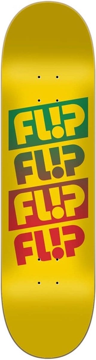 Flip Quatro faded yellow- Skateboard Deck 8.0