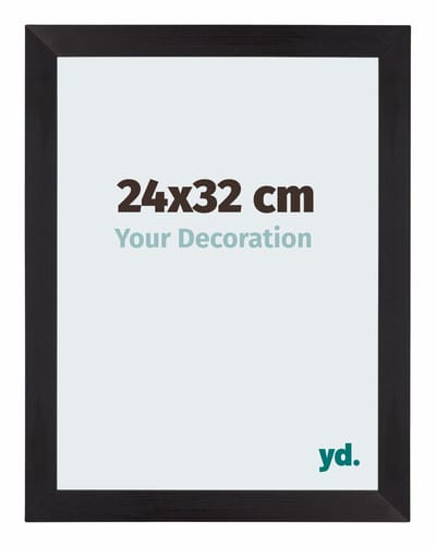 Your Decoration - Fotolijst 24x32 cm - MDF - Zwart Houtnerf - Mura