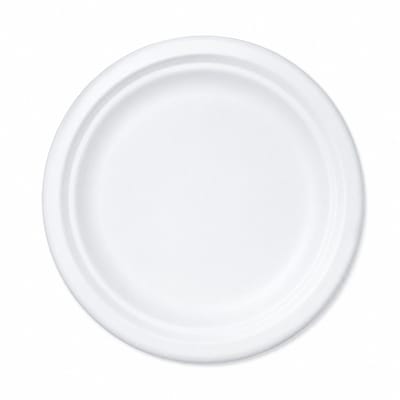 Pomebio kartonnen bordjes - bord - wit 220mm - kartonnen borden