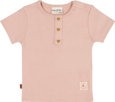 Frogs and Dogs - T-shirt Garden Baby | Rose Smoke - Katoen - Maat 86