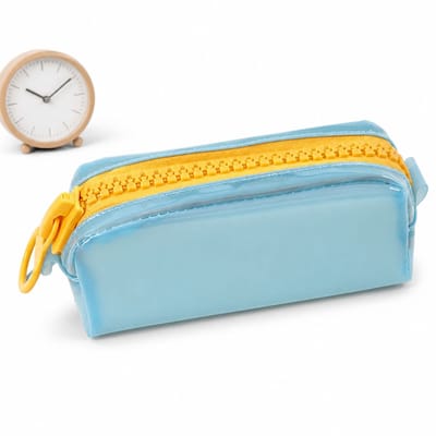 VHV-Grote Pennenzak - Stijlvolle Etui voor School en Kantoor - Waterbestendige Stationery Organizer - Geschikt voor 15cm Liniaal - Soepele Rits -
