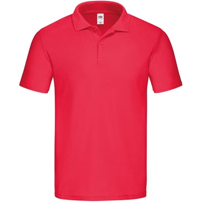 Fruit of the Loom Heren Origineel Polo Shirt (Rood)