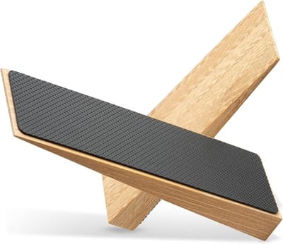Bamboe Deurstopper Antislip 2er Set - Houten Deurwig met Rubber voor Alle Vloeren en Deuren