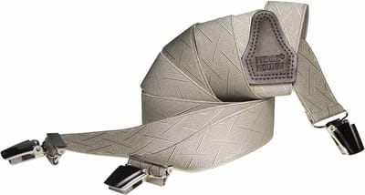 Pierre Mouton Musette Bretel - Bretels - Volwassenen - Heren - Beige - 120cm - 3 brede clips - M - L