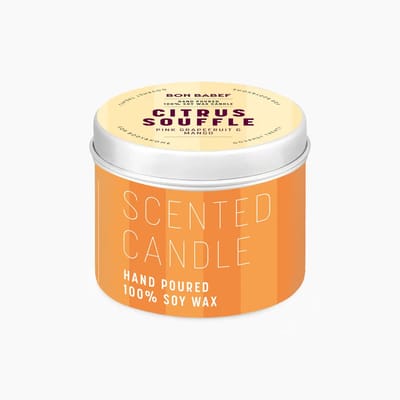 Bon Babef | Geurkaars | 2 stuks | Citrus Souffle | 100% soja was | Handgemaakt | Natuurlijk