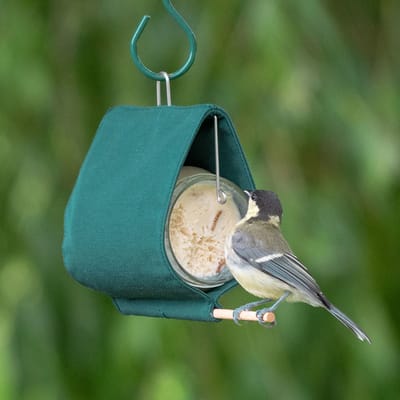 CJ Wildlife Pindakaaspothouder voor Vogels - Malibu - Vogelpindakaas Houder - Hangend Vogelvoederhuisje Pindakaas - Katoen - Groen