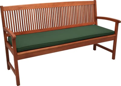 Beautissu Loft BK Bankkussen 100 x 48 x 5 cm Tuinbank Kussens - Kussen voor Tuinmeubelen -  Zitkussen of Rugkussen - Donkergroen