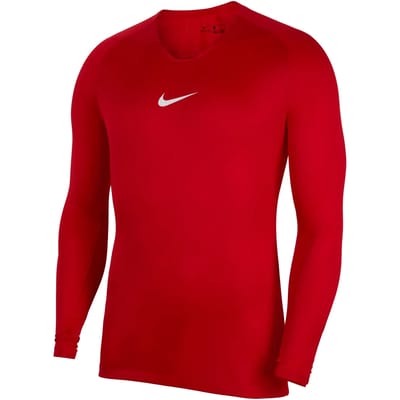 Nike Park First Layer Shirt Lange Mouw Heren - Rood | Maat: 2XL