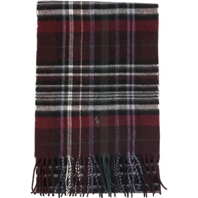 Polo Ralph Lauren Franje Geruite Check Sjaal Pc0999 614 PC0999-614 gray