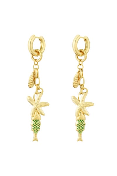 Oorbellen sea World Gold