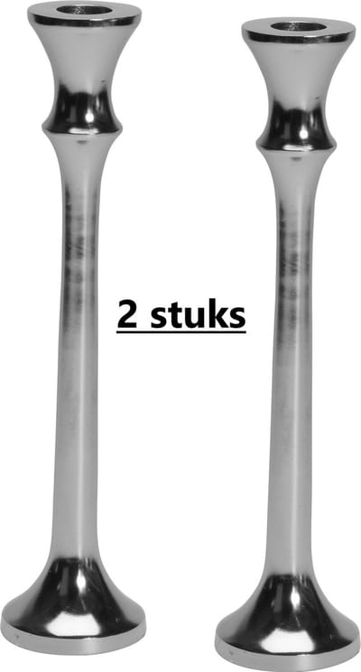 Kanderlaar metaal - Zilver - 2 stuks - 26 cm - Per 2 stuks