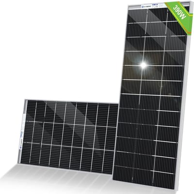 Zonnepaneel - Zonne module - Batterij opladen - Dubbelzijdige stroomopwekking - 2 stuks - Zwart