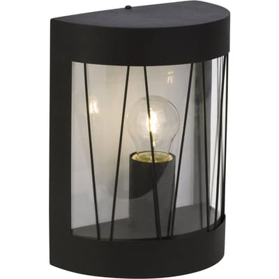 Brilliant REED - Buiten wandlamp - Zwart - IP44, Fitting E27, Zwarte Wandlamp Buiten, Wandlamp Buiten, Wand lamp, Buitenlamp