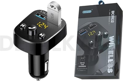 FM Transmitter Bluetooth - Autolader - Draadloze Carkit - 2x Fastcharger USB Poort - Handsfree Bellen - Voor Alle Telefoons - FM Transmitter Auto - Bluetooth 5.0