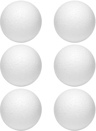 Piepschuim vormen - bal - 6x - D10 cm - styropor hobby / DIY vorm - basis knutselfiguren