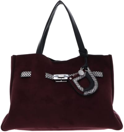 DKNY handtas Bryar Satchel Aged Wine wijnrood