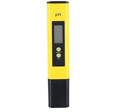 Allecto - Digital pH Meter - pH Waarde Meter - Automatische Calibratie - Geel - Aquariums en Zwembaden - Gemakkelijk in Gebruik - Ideaal voor Wijnt...