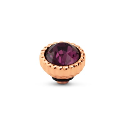 Melano Twisted Bali Petite Steentje Amethyst | Rosé