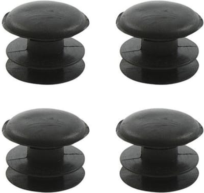 ProPlus Tentdoppen - Kunststof - Ø 22 mm - Zwart - 4 stuks