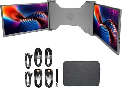 Draagbare Monitor Uitbreiding - Laptop Scherm Extender - Productiviteit Verhogend - 16:10 FHD IPS Display - 14 Inch - Zilver