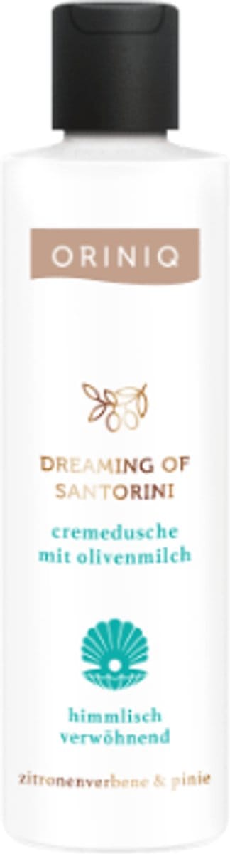 Oriniq Douchegel Dreaming of Santorini - 250 ml | Verzorgende Douchegel met Olijvenmelk - Citroenverbena - Pijnboompit - Douchegel Verzorgend