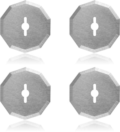 Dailygoody - Vervangende Snijbladen - 4 Stuks Rotary Snijbladen - Geschikt voor Precisiewerk - 40x40mm - Perfect voor Hobby en Klussen - Compatibel me...