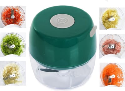 Chopper Hakmolen - Mini Blender - Mini Foodprocessor- Hakmolen Electrisch - Groenten - RVS messen - Oplaadbaar USB