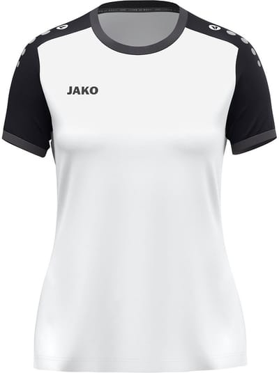 Jako Dynamic Shirt Korte Mouw Dames - Wit / Zwart / Antraciet | Maat: S