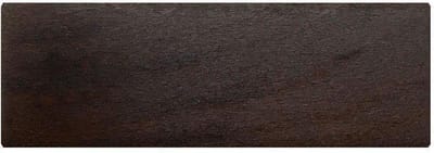 Rechthoekige donkerbruine houten meubelpoot 6 cm