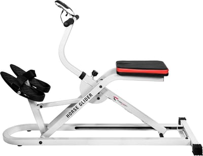 Full Body Trainer - Hometrainer Paard - Thuis Fitness - Gewrichtsvriendelijke Workout - 125x54x84 cm - Wit