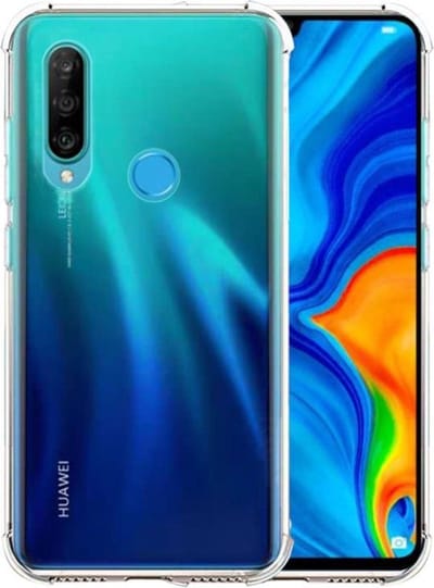 Schokbestendig Back Cover Hoesje - Shockproof Telefoonhoesje - Geschikt voor Huawei P30 Lite - Transparant