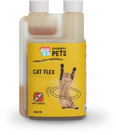 Excellent Pets Gewrichten Kat 250 ml - MSM en Collageen - Aanvullend kattenvoer – Voor Katten op leeftijd - Cat Flex
