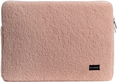 Bombata Teddy Laptop Sleeve - Laptop Hoes geschikt voor 13 / 13.3 / 14 inch Laptops - Roze