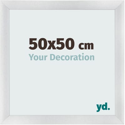 Your Decoration - Fotolijst 50x50 cm - MDF - Zilver Mat - Pisa