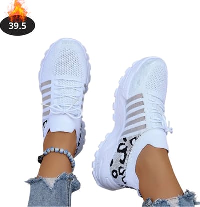 Livano Schoenen Dames - Sneakers - Comfortabel - Sportief - Casual - Volwassen - Wit - Maat 39.5