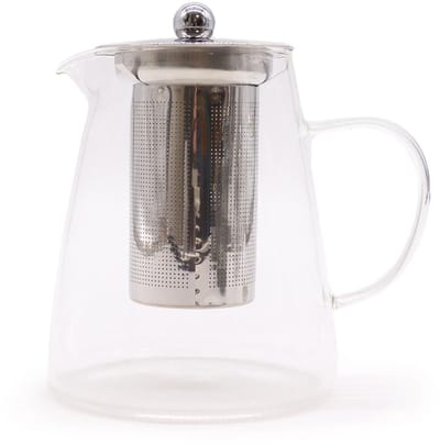 Glazen Theepot Met Infuser - Flesvorm - 950 ml - 12x16.5cm