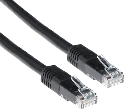 ACT Zwarte 5 meter U/UTP CAT5E patchkabel met RJ45 connectoren IB5905