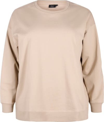 ZIZZI VMARINA, L/S, SWEAT Dames Trui - Sand - Maat S (42-44)
