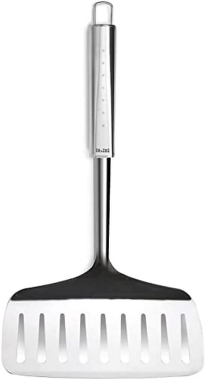Vis opschepper - Visvork - Vis serveren - Roestvrij staal - 32 cm - Zilverkleurig