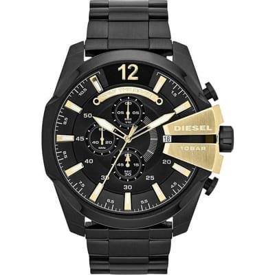 Diesel DZ4338 Mega Chief Chronograaf Herenhorloge 51mm zwart
