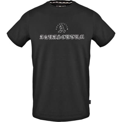Aquascutum Aquascutum Script T-shirt voor heren (Zwart)