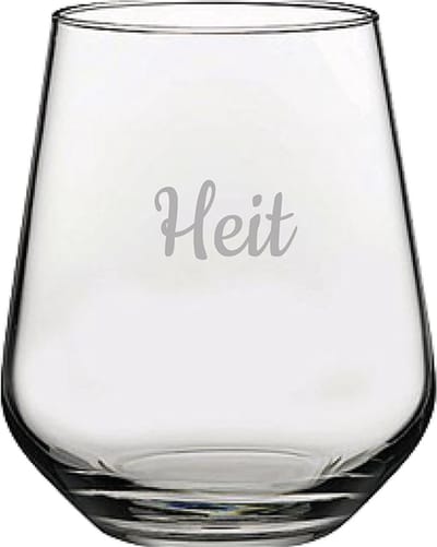 Gegraveerde Drinkglas 42,5cl Heit