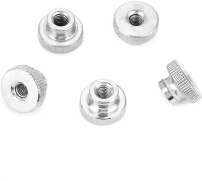 Dailygoods- Duimmoeren Assortimentsset - Gekartelde Duimmoeren M3/M4/M5/M6/M8/M10 - Koolstofstaal - Vernikkeld - Duurzaam - Antislip Ontwerp - Moeren