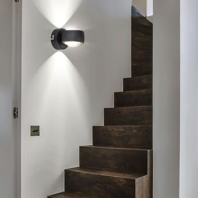 Globo - wandlamp - RANDI - zwart - metaal - LED - 78290B